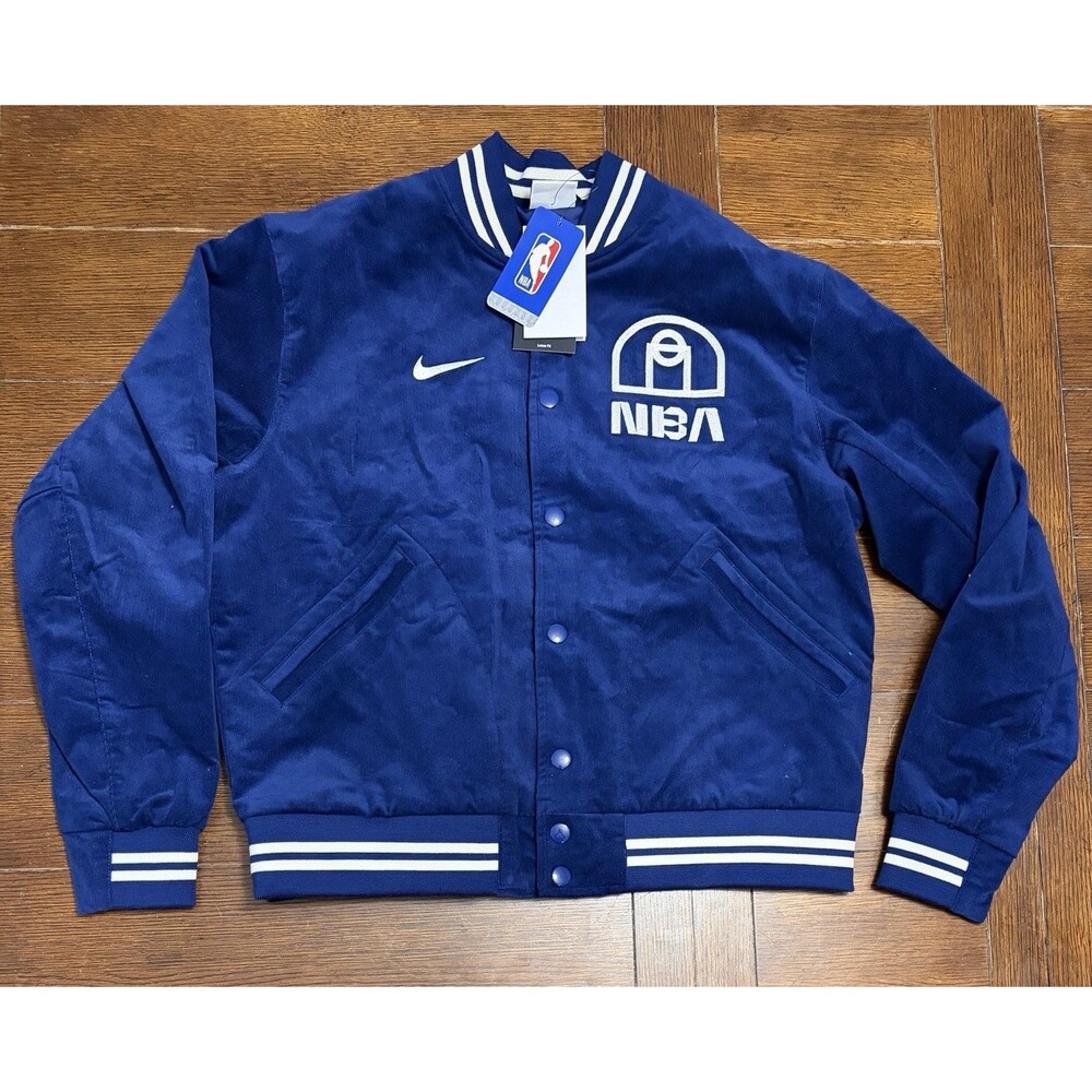 Nike Team 31 Trend NBA Bomber Corduroy Varsity Jacket Blue FZ7508-492 Men’s S